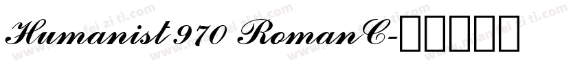 Humanist 970 RomanC字体转换